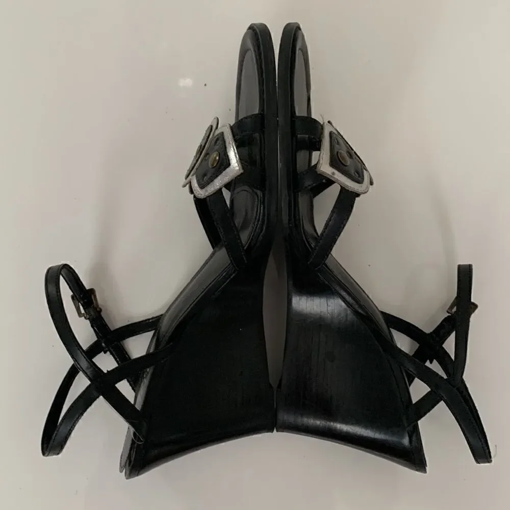 Franco Sarto Wedge Heels Sandals Size 9,5